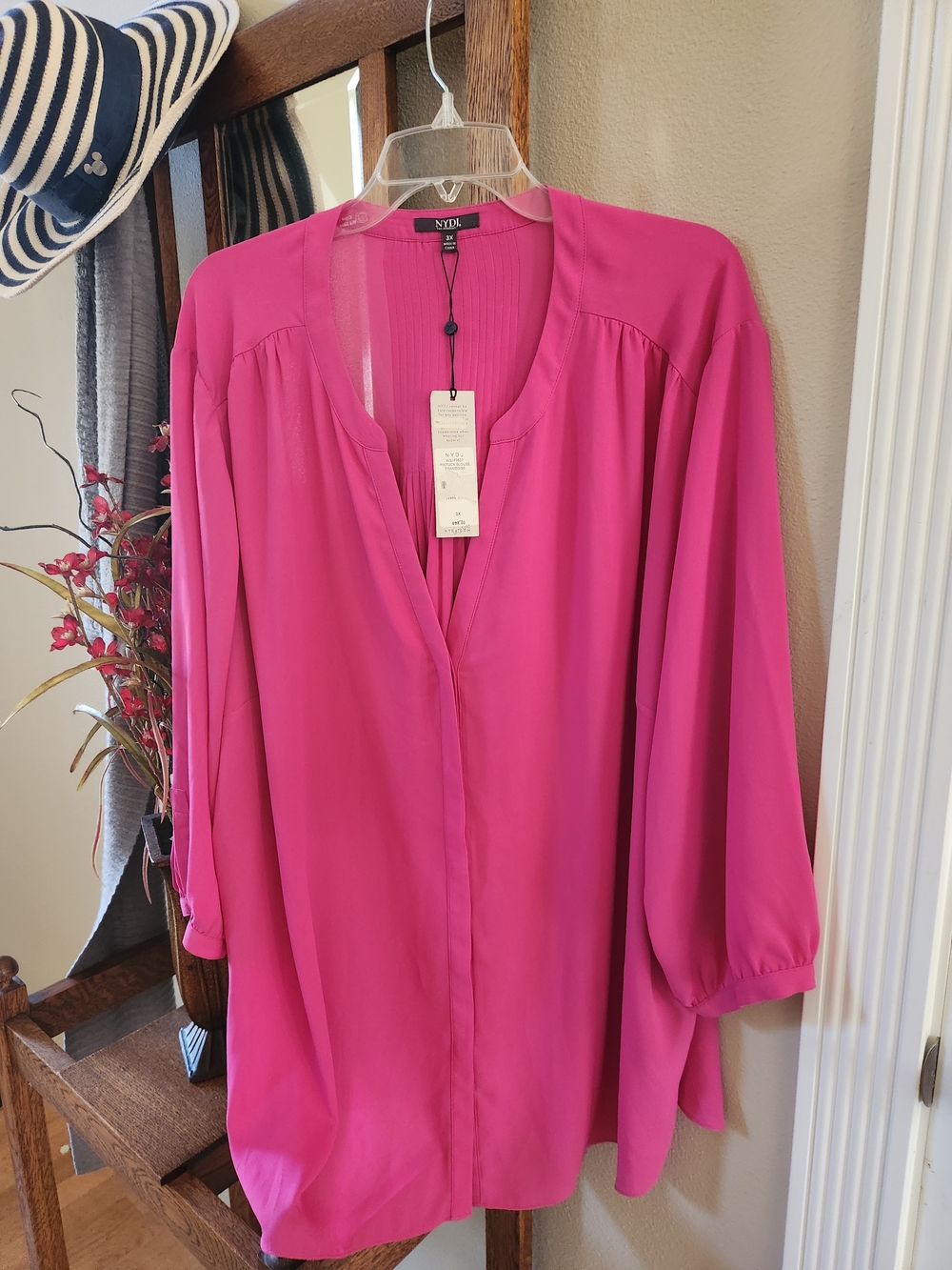 NYDJ Nwt  Fuchsia Women’s Blouse - Size 3x